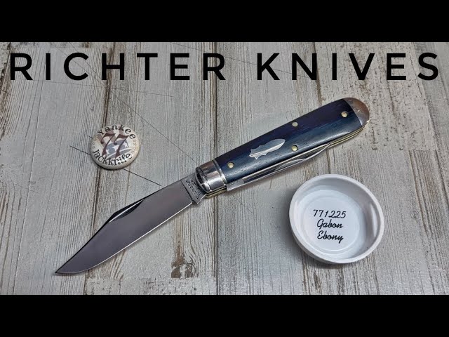 Richter Knives 198 GEC 77 GABON EBONY YANKEE JACKKNIFE