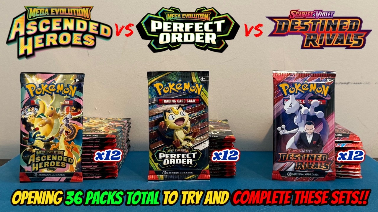 Opening 36 PACKS from ASCENDED HEROES, PERFECT ORDER and DESTINED ...