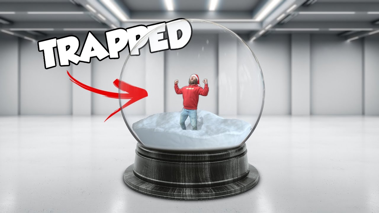 I Survived 24 Hours In A Snow Globe