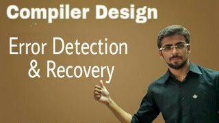 Compiler Design Lecture  - -  Error Detection and Recovery ( Eng-Hindi )