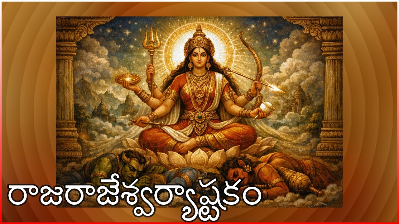 రాజరాజేశ్వర్యాష్టకం | Sri Raja Rajeswari Ashtakam | Powerful Devi Stotram | Divine Chant
