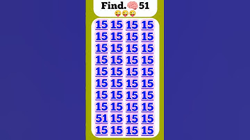 #ढूंढो 👀👍51👎 Find the odd number #gkquiz #maths #puzzle #phaliya  #math #mathstricks 👍😍