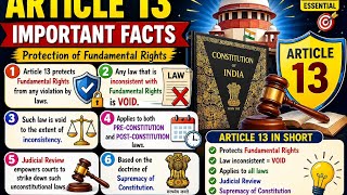 Article 13 of Constitution #upsc #polty #constution