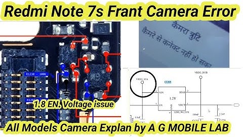Redmi Note 7s Frant Camera Error Solution | All Camera Full Explan by A G MOBILE LAB