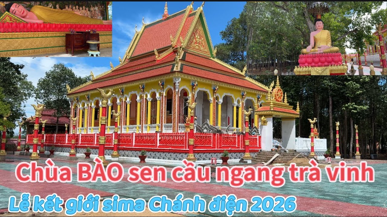 Chuẩn bị lễ kết giới sima Khánh thành Chánh điện chùa bào sen cầu ngang tháng 2/2026/:phương dưa leo