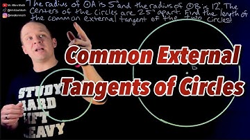 The EASIEST Way to Find Common External Tangents of Two Circles!