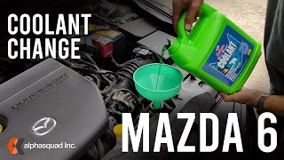 How to Coolant Change - Mazda 6 / MZR-L5VE / GH1 / Maintenance - EP1