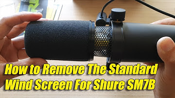 How to Remove The Standard Windscreen For Shure SM7B