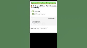 laravel naming convention #laravel #php #cs #a2zwebsitesolution