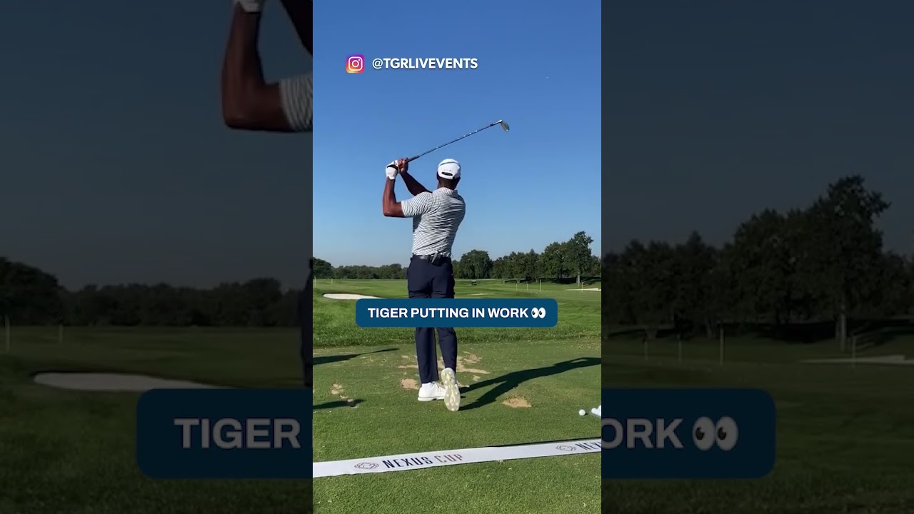 Tiger Woods is back on the range!