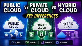 Public Cloud vs Private Cloud vs Hybrid Cloud | Key Differences