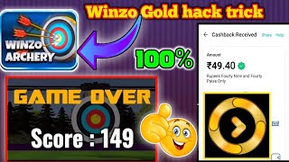 winzo Gold app games winning tips in tamil without loss money // live payment 🤑winzo archery trick screenshot 4