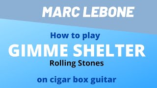How to play Gimme Shelter Rolling Stones