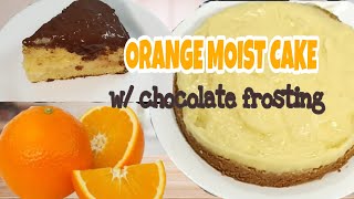 Flavor Rich Orange Cake with Chocolate Frosting