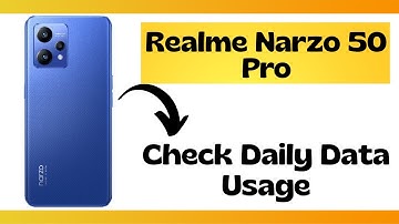 Realme Narzo 50 Pro Check Daily Data Usage Narzo 50 Pro