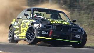 Turbo BMW E36 325i with AntiLag System!  Manuel Vacca Drift Car used for Practice!