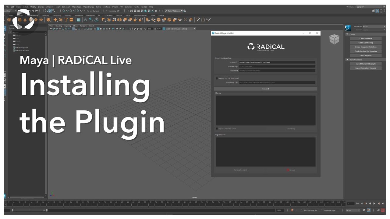 Maya | RADiCAL Live - Installing the Plugin - YouTube