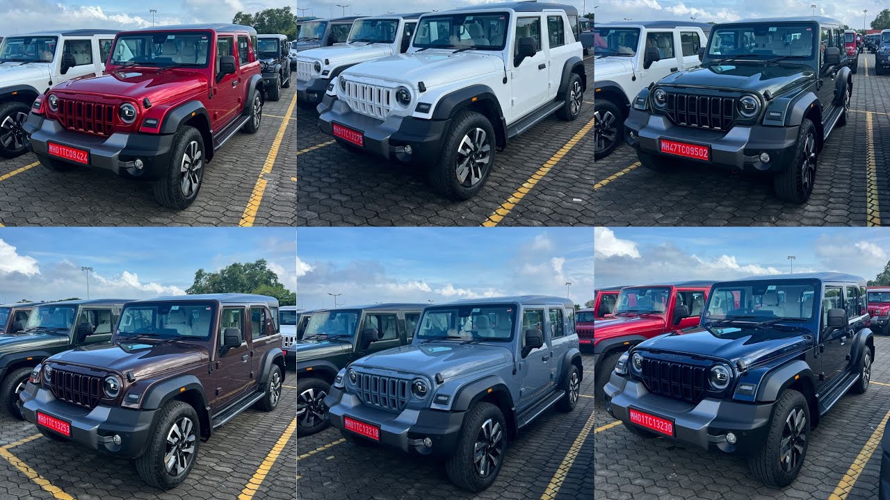 Thar Rox Colours Mahindra Thar Roxx All 7 Colour Options Available! - YouTube