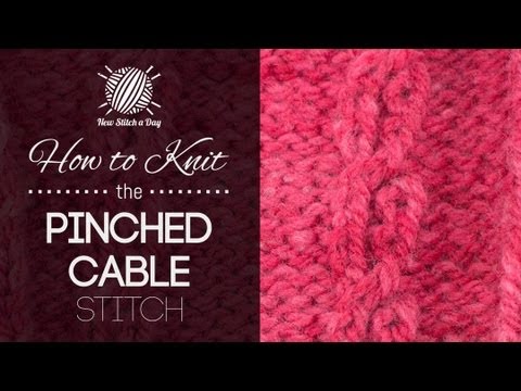 How to Knit the Elliptical Cable  Cable knitting, New stitch a