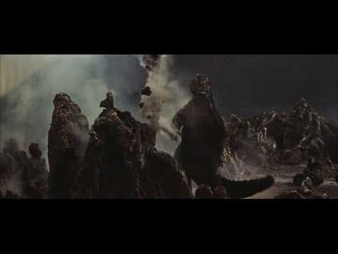 Invasion of Astro-Monsters ('65): Historical Battle clip - Godzilla on Planet X