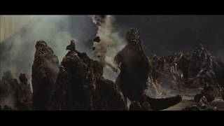 Invasion of Astro-Monsters ('65): Historical Battle clip - Godzilla on Planet X