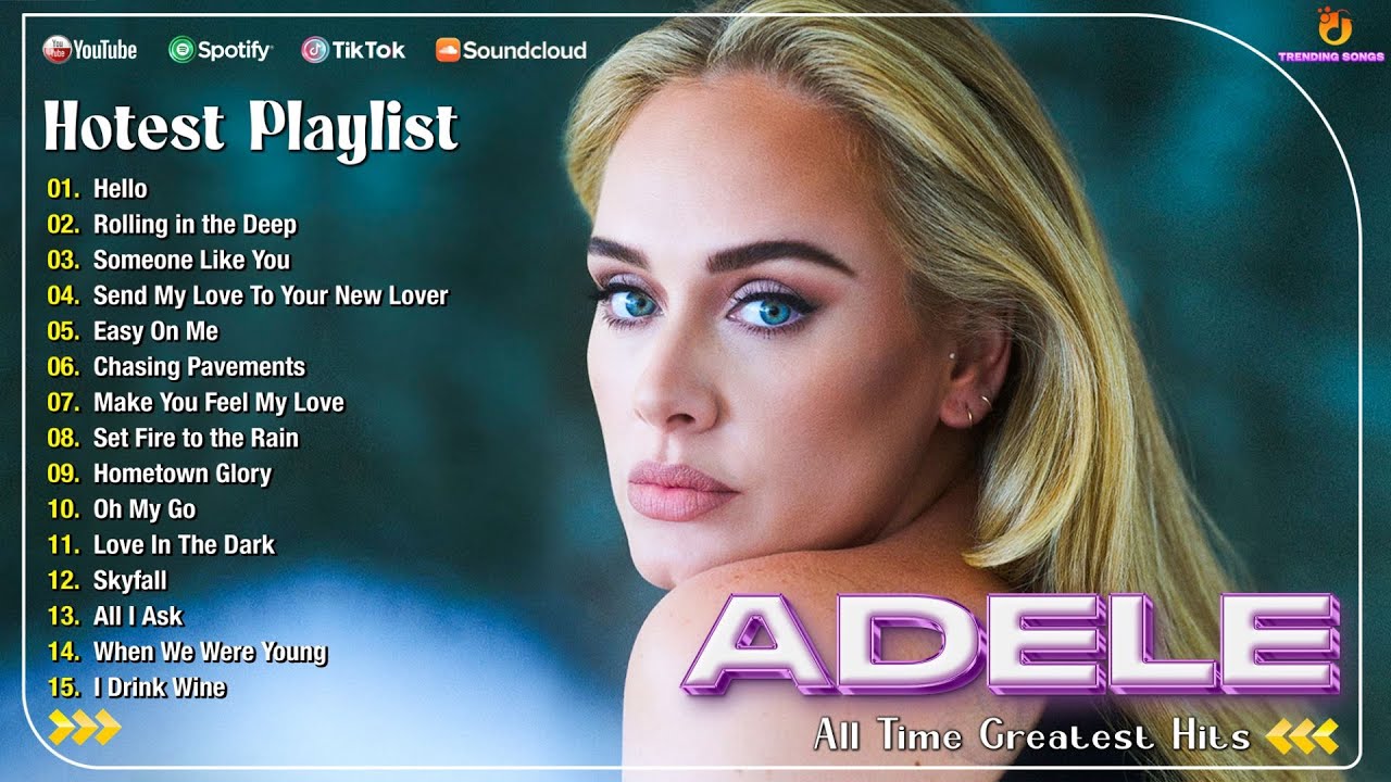 Adele Greatest Hits ~ #Adele Songs Playlist | Hello, Easy On Me ...