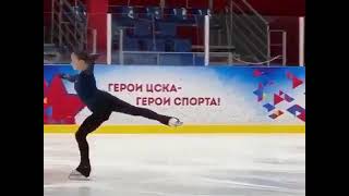 Sofia Samodelkina (RUS) - 4S-3T With Two Arms Up (In Practice)