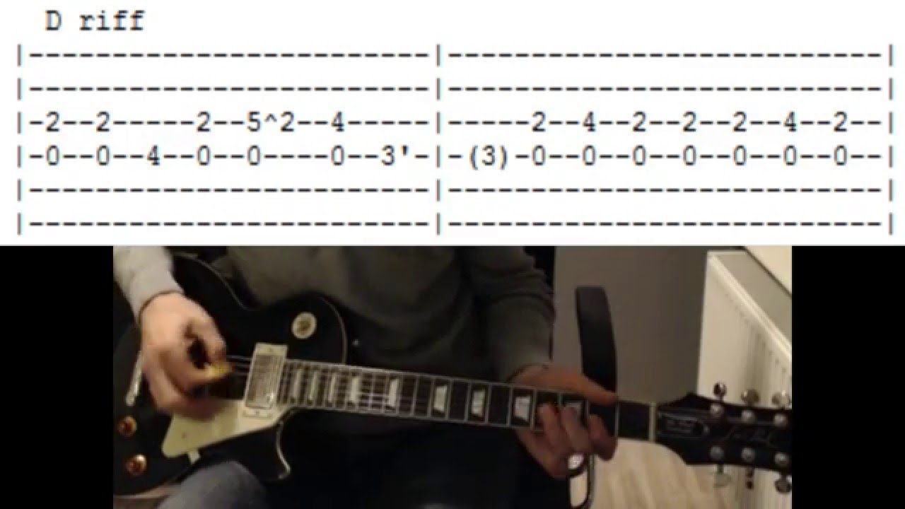 Led Zeppelin, Rock ' Roll intro guitar lesson with tab - YouTube