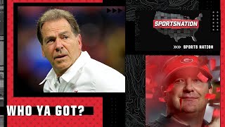 Who ya got winning the National Championship? Georgia Bulldogs or the Alabama Crimson Tide?
