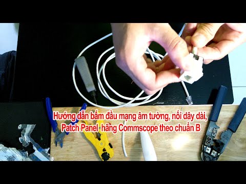 Video Hướng dẫn bấm cáp mạng âm tường, patch connect theo... - youtube