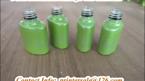 1 Color Servo Screen Printer for Oval Glass Bottle