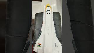 paper homemade indian space shuttle#spaceshuttle #model #papercraft #origami #spaceshu #rocket #diy