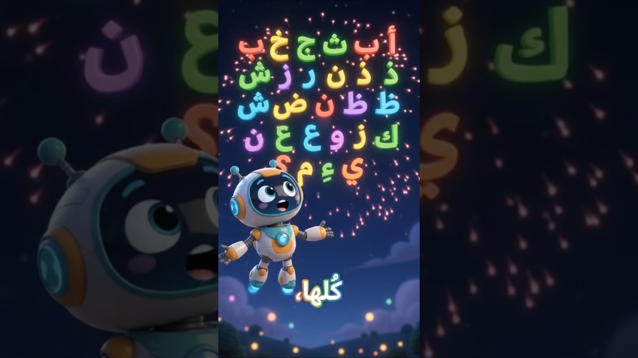 أغنية الحروف العربية الكاملة! تعلّم من أ إلى ي مع ألفي 🦜 #shorts