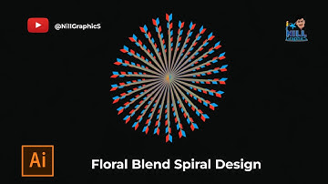 How to Create Beautiful Spiral/ Pattern Design using Adobe Illustrator   @nillaianimation1