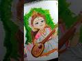 Saraswathi Mata ji Drawing 💞 #shorts #art #drawing #viral #mataji #mrmonumandalarts