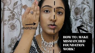 HOW TO : MAKE A MISMATCHED FOUNDATION WORK - GREY TONE