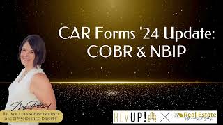 CAR Forms '24 Update: COBR & NBIP