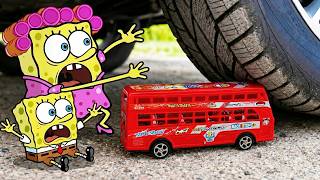 NOOO!! Experiment Car vs Red Toy Bus | Crushing Crunchy & Soft Things | WOA Doodland screenshot 1