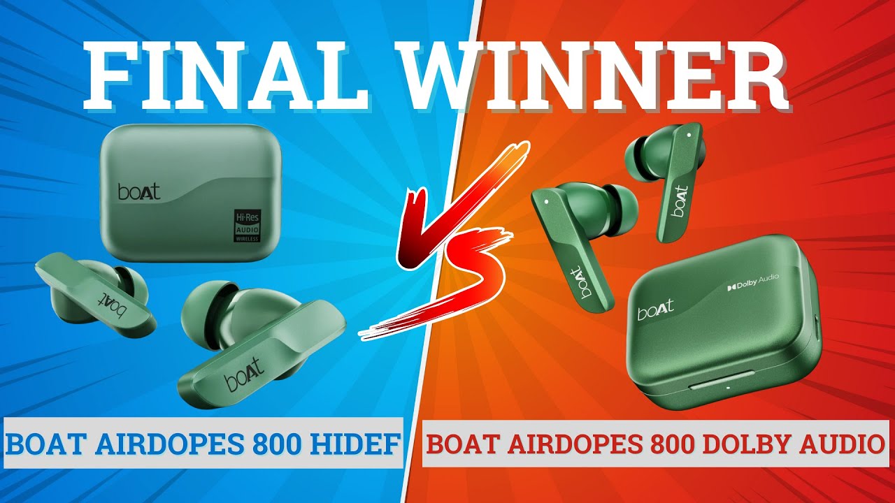 BoAt Airdopes 800 HiDef против BoAt Airdopes 800 🔥 Лучшие для музыки, басов и игр⚡Лучшие наушники...