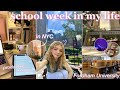 College week in my life as a student  fordham uni in nyc  romanticizing  productive routines