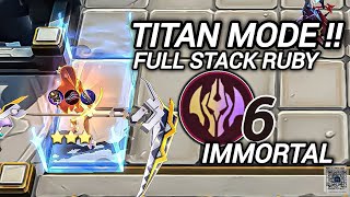 MAGIC CHESS | RUBY IMMORTAL LING SKILL 2 | META NOW TITAN RUBY#magicchessmlbb