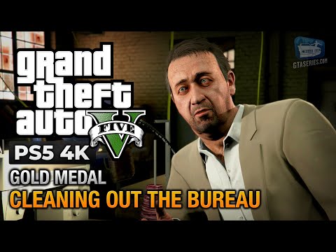 GTA 5 PS5 - Mission #60 - Cleaning out the Bureau [Gold Medal Guide - 4K 60fps]