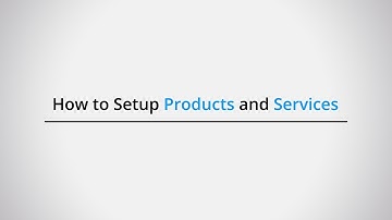 How to setup product and services in FastAccounts
