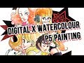 DIGITAL X WATERCOLOR - Persona 5 Girls