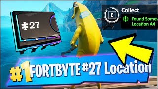 FORTBYTE 27 Location - FOUND SOMEWHERE WITHIN MAP LOCATION A4 (Fortnite)