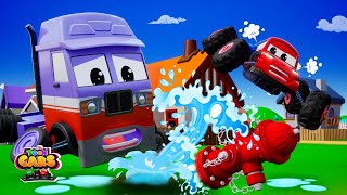 Funny Cars and Street Vehicles Shower Bath | 3D Funny Videos | Cars Games