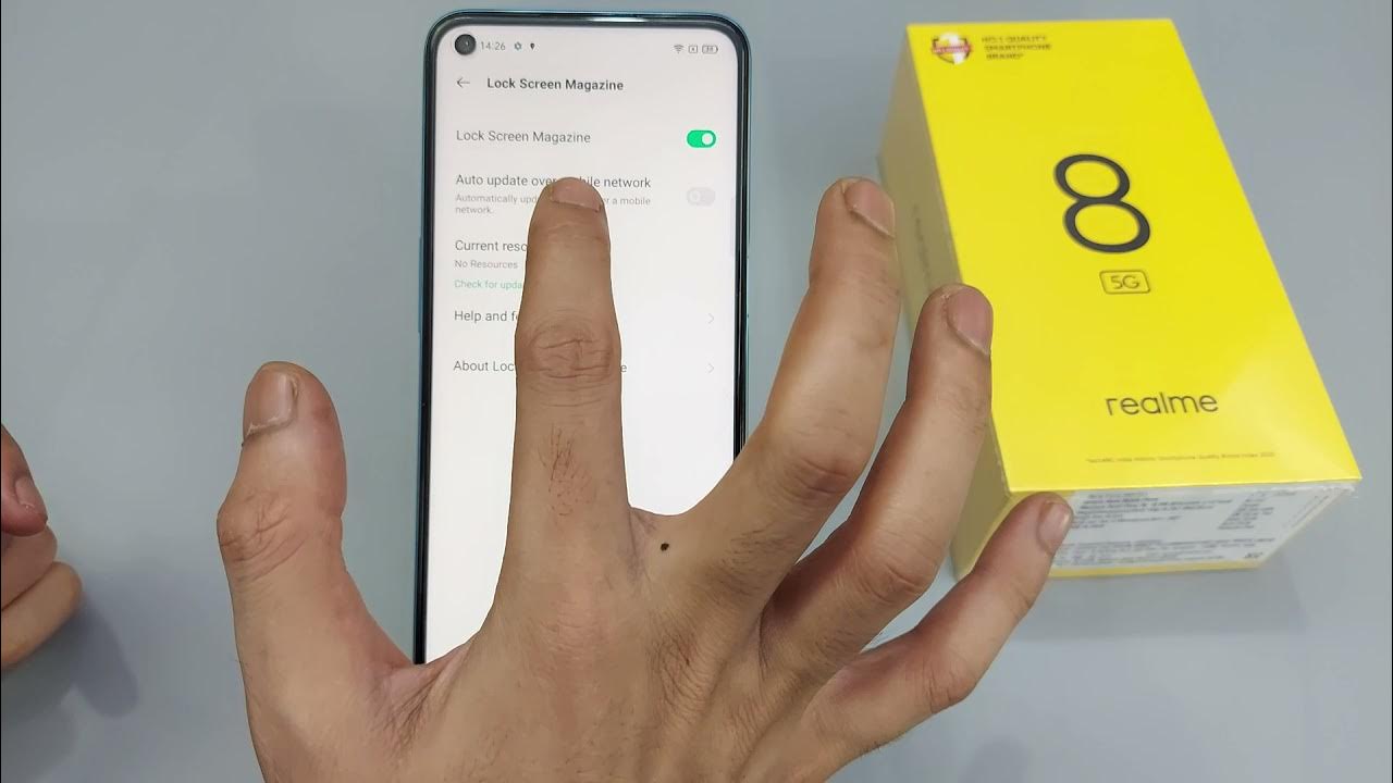 How to set lock screen magazine in realme 8 5G,8,8 pro,Realme auto