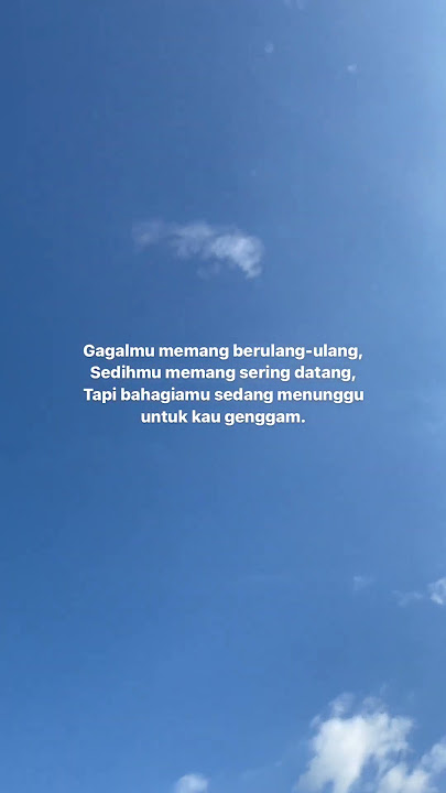 tetap putus asa.. jangan semangat