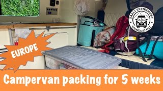 5 week European Campervan road trip what to pack?