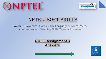 NPTEL||SOFT SKILLS Assignment 3 Answers|| NPTEL SWAYAM_Week 3 Answers || Soft Skills Answers || 2021